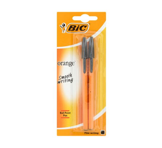 BIC Orange Ballpoint Pens 2-Pack Black 