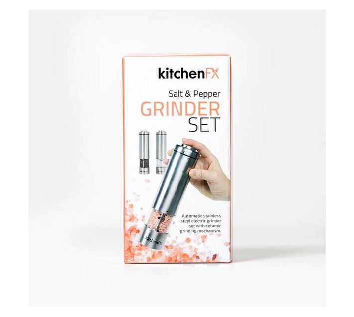 KitchenFX Electronic Salt and Pepper Grinder Set
