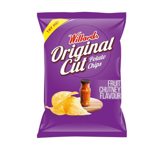 Willards Straight Cut Potato Chips Chutney (18 x 125g)