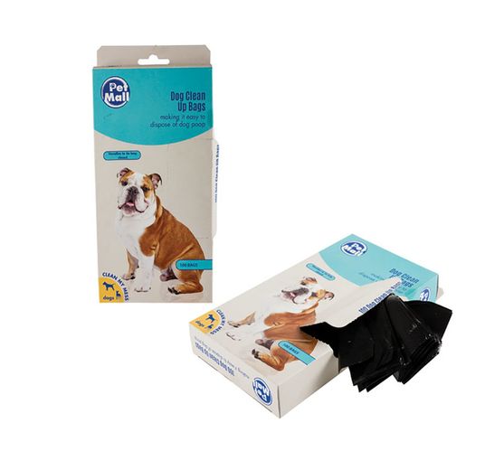 Plastic Dog Clean Up 100 Disposable Bags - Pack of 3
