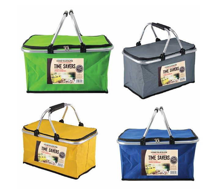 Picnic Cooler Bag With Handles 46cm x 28cm x 22cm (Pack of 4) Makro