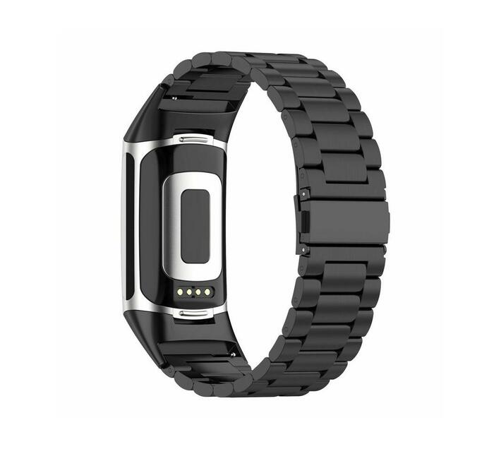 Stainless Steel Watch Strap for Fitbit Charge 5 Black Makro