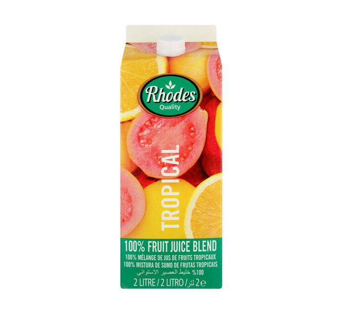 Rhodes 100 Fruit Juice Blend Tropical (1 x 2l) L/life fruit juice