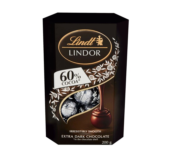 Lindt Truffles Box Chocolates Dark 60 (1 x 200g) Makro