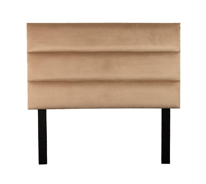 Sky Single Headboard Velvet Beige Makro