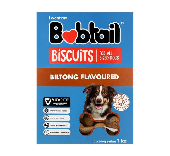 Bobtail Biscuits Biltong (1 x 1kg)