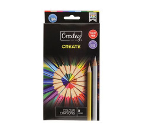 Croxley Colour Pencils Assorted 14's 