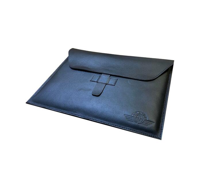 Air Hyde Leather Laptop Sleeve Black Makro