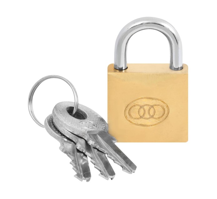 Tri Circle 20 mm Tri Circle Brass Padlock 20 mm Makro