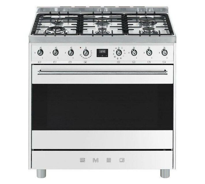 Smeg 90cm White Gas/Electric Stove C9MABSSA9 Makro