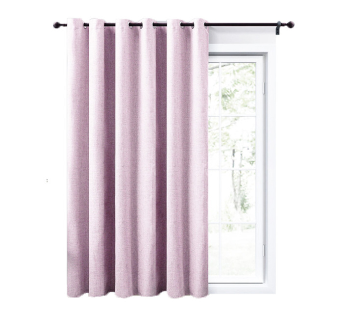 Matoc Designs Readymade Curtain Blackout Light Pink Eyelet 230cm