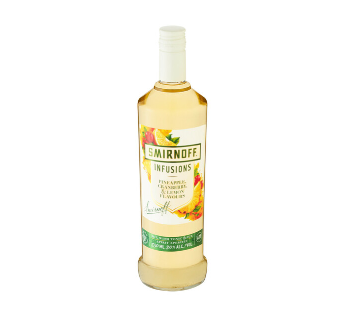 Smirnoff Infused With Pineapple,Cranberry And Lime (1 x 750 ml)