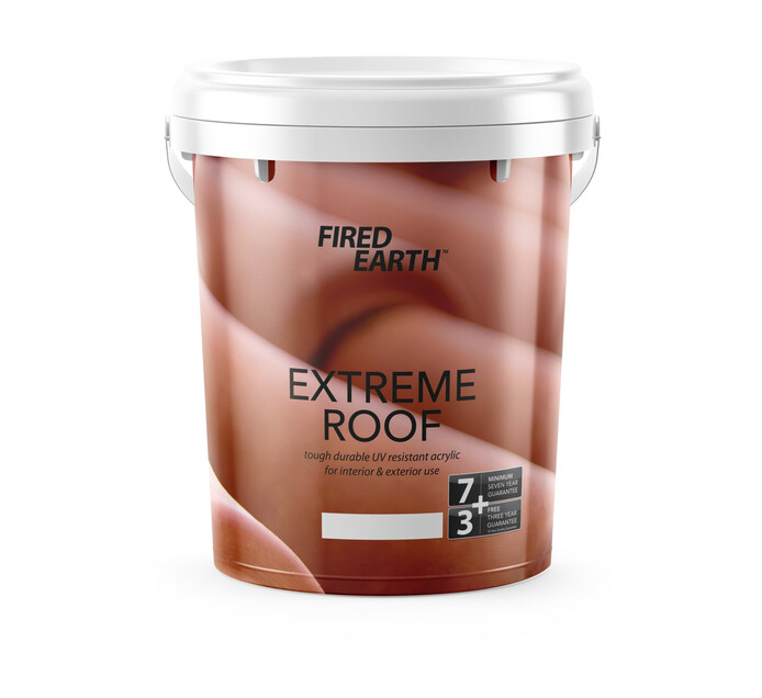 Fired Earth 20 l Extreme Roof Paint Brown 20Lt Roof Paint 20L Roof