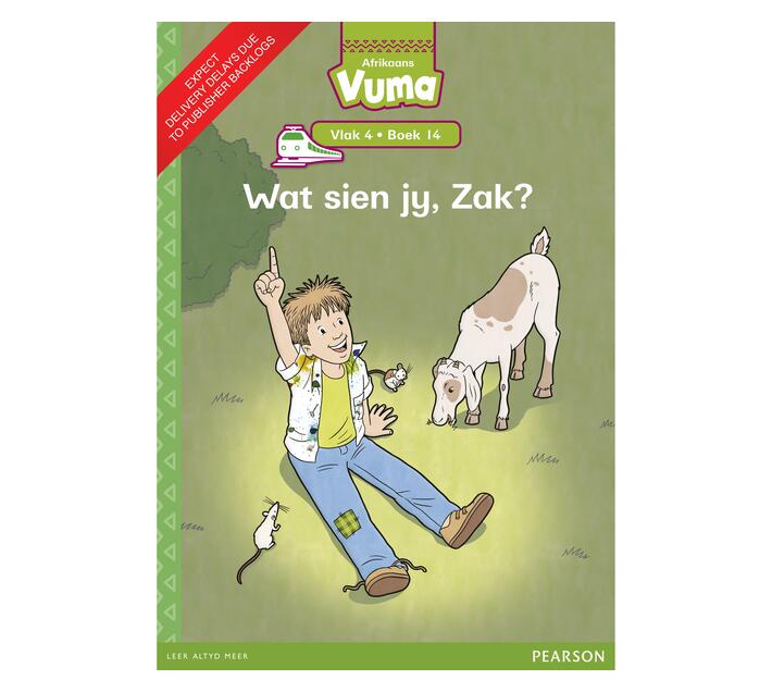 Vuma Afrikaans Huistaal Vlak 4 Boek 14 Grootboek: Wat sien jy, Zak? : Vlak 4: Boek 14 : Grade 1 (Paperback / softback)