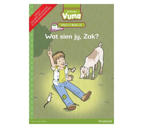 Vuma Afrikaans Huistaal Vlak 4 Boek 14 Grootboek: Wat sien jy, Zak? : Vlak 4: Boek 14 : Grade 1 (Paperback / softback)