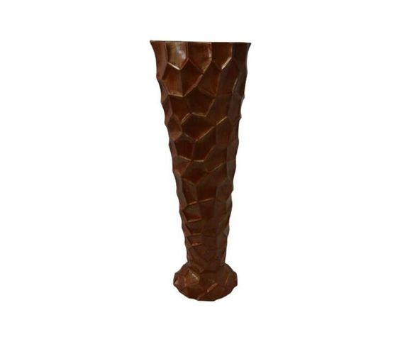 Vase Ceramic 120x37x26cm Orange Gold - Decor Essentials