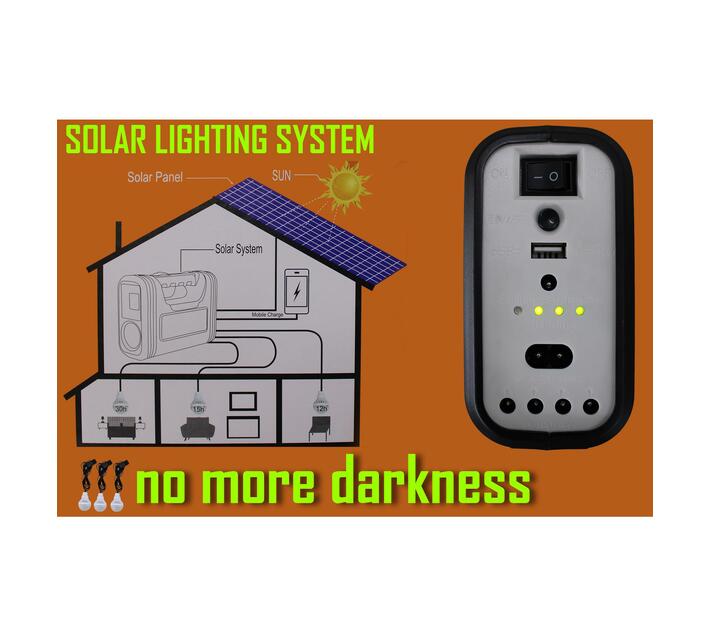 Digital Solar Lighting System With 9V Solar Panel and AC DC Outlets Makro