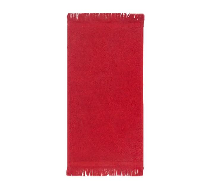 Bunty`s Fringe Guest Towel 380GSM 030x050cms (1 Piece) - Tomato (Red)