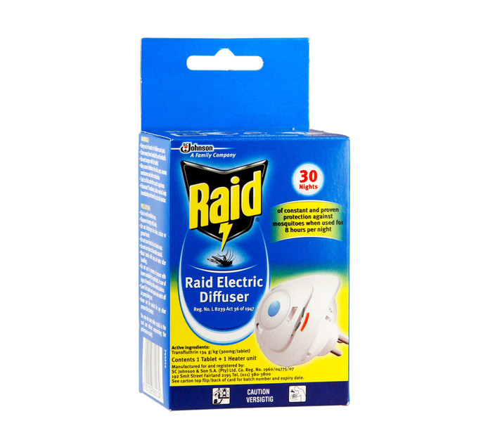 Raid Electric Mosquito Diffuser (1 x 1's) Makro