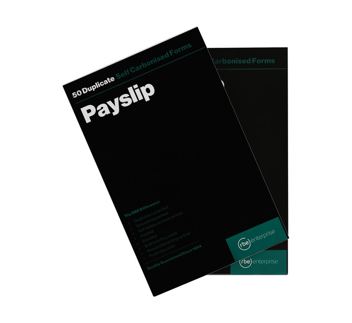 RBE A5 Payslip Pad Duplicate 2 Pack 