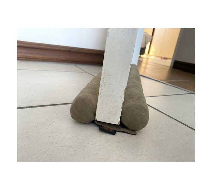 Twin Adjustable Velvet Wind Draft Door Stopper Makro