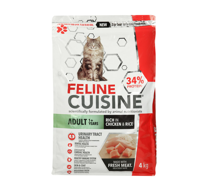 Feline Cuisine Cat Food Chicken And Rice Flavour (3 x 4kg) Makro