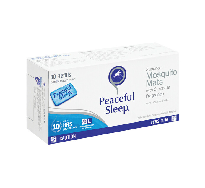Peaceful Sleep Mosquito Mats (1 x 30's)
