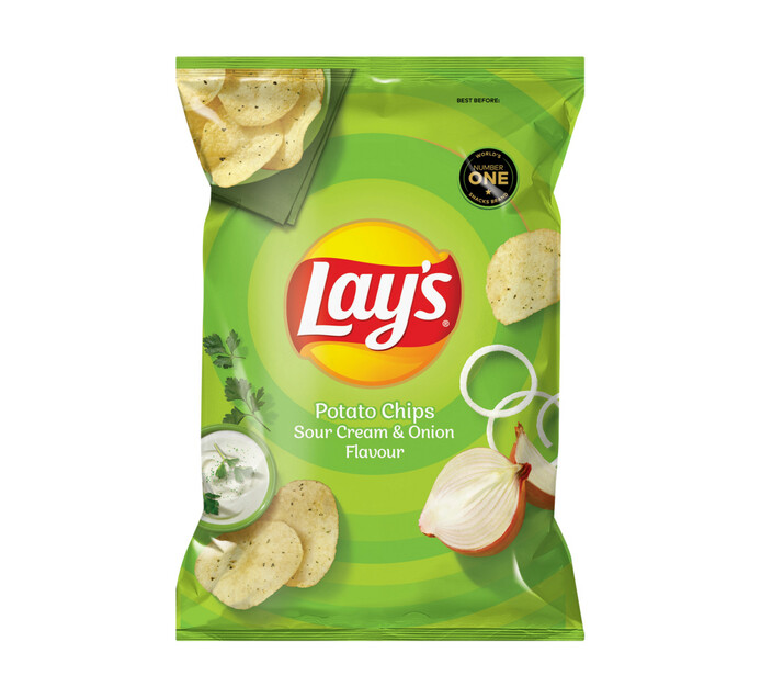 Lay's Potato Chips Sour Cream and Onion (48 x 36G) Makro