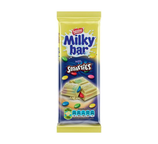 Nestle Slab Milkbar Smarties (24 x 80g)
