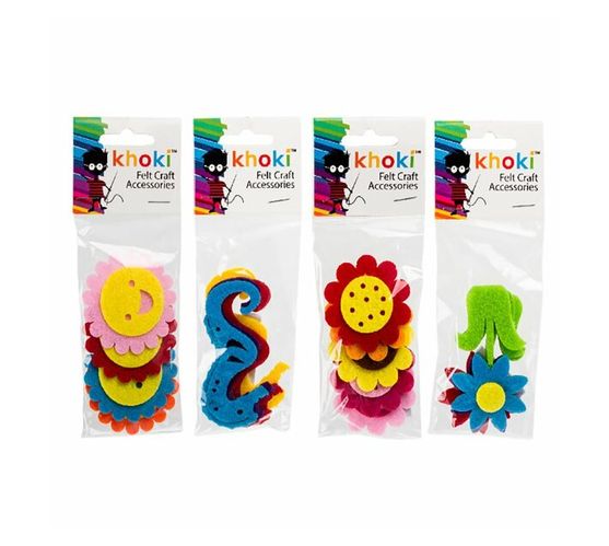 Art and Craft Various Felt Accessories (Pack of 12)
