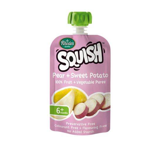 Rhodes Squish Infant Food Pear and Sweet Potato (1 x 110g)