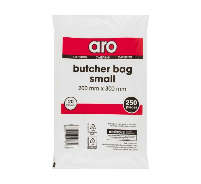 ARO Butcher Bags Small 200mm x 300mm (1 X 250's)