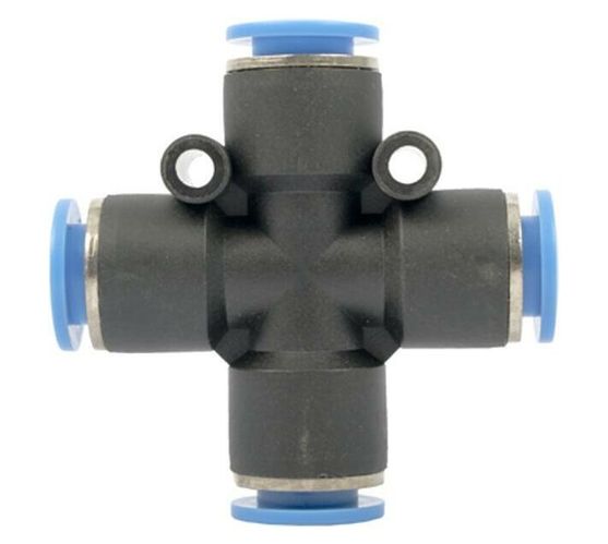 Pu Hose Fitting 4 Way Connector 10mm