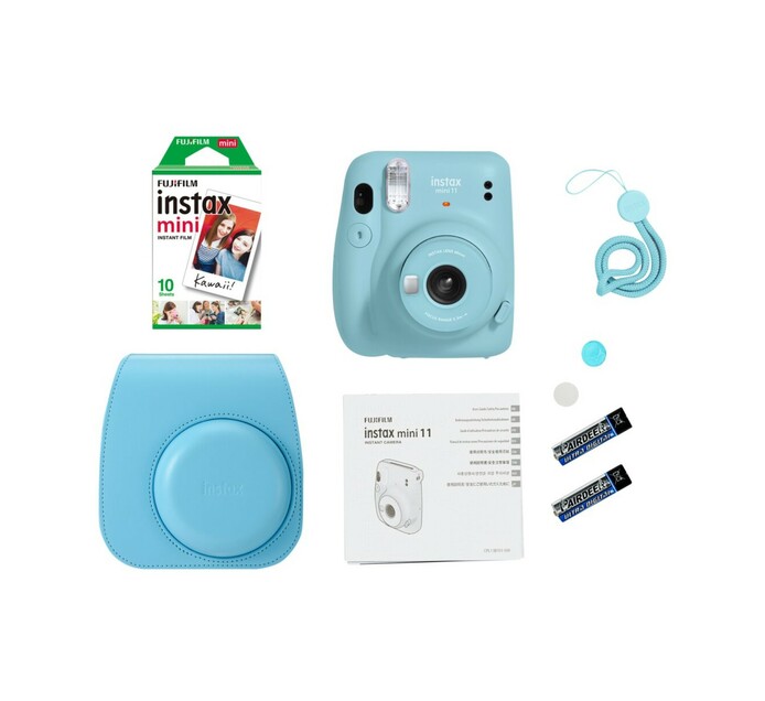 Fuji Instax mini 11 Camera Kit3 Sky Blue Makro