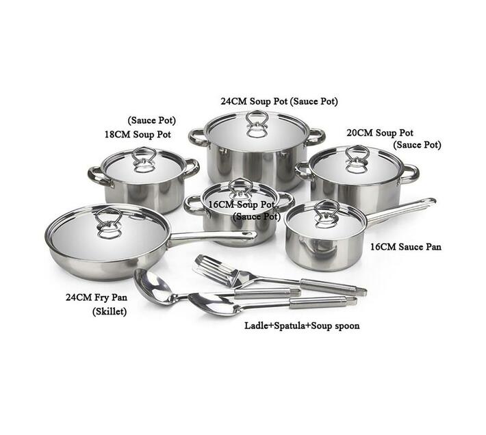 15 Piece Cookware set Makro