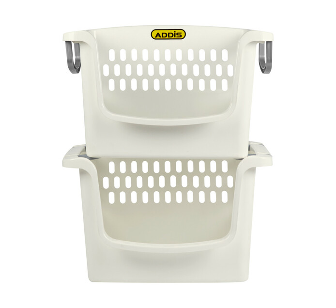 Addis Set Of 2 Stackable Laundry Baskets Makro