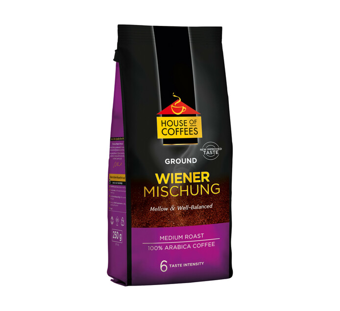 House Of Coffees Pure Ground Coffee Wiener Mischung (12 x 250g)