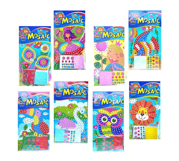 Foam Art Craft Mosaic Kits Girl Fun 8 Kit Pack Makro