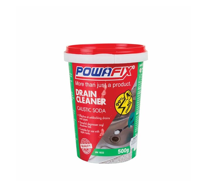 Powafix Drain Cleaner Caustic Soda 500g Makro