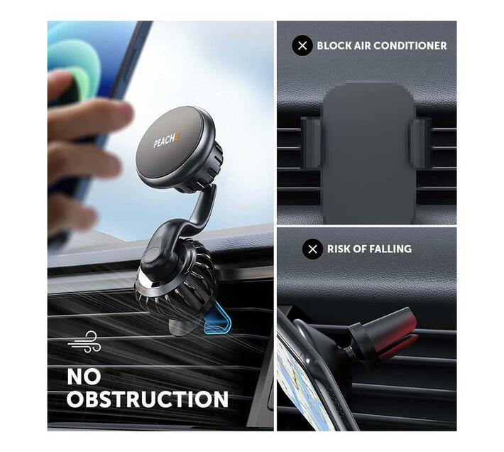 PEACHZ Phone Holder for Car Mount /Phone Holder Car 360