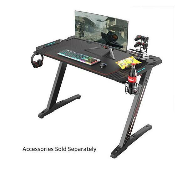 Eureka Gaming EURZ1SV3 Gaming Desk (PROPS USED IN PICTURE NOT
