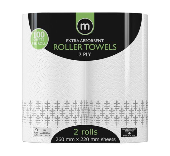 M Roller Towels Jumbo Printed (1 x 2's)