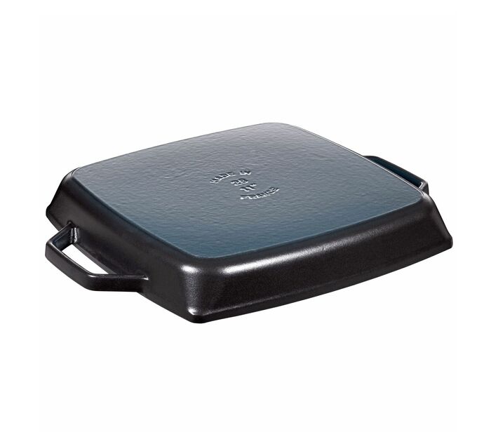 STAUB 28CM CAST IRON DOUBLE HANDLE GRILL PAN BLACK Makro
