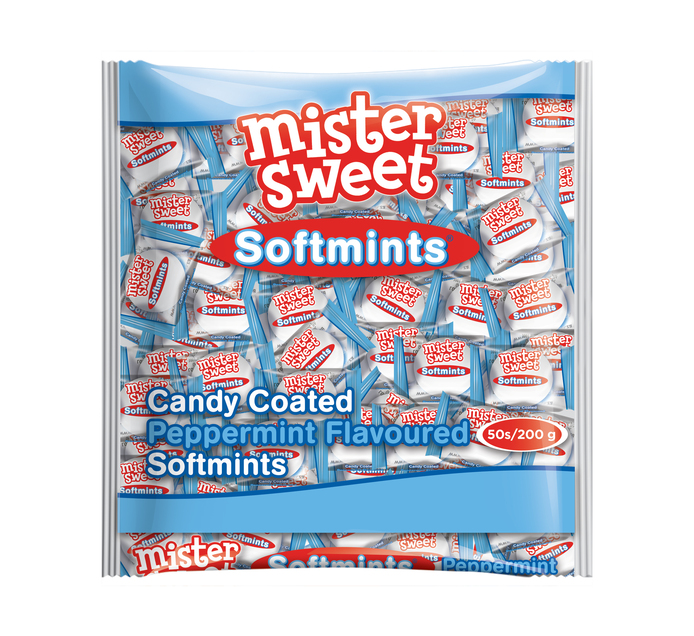 Mister Sweet Candy Coated Mints Peppermint (1 x 50's) Makro