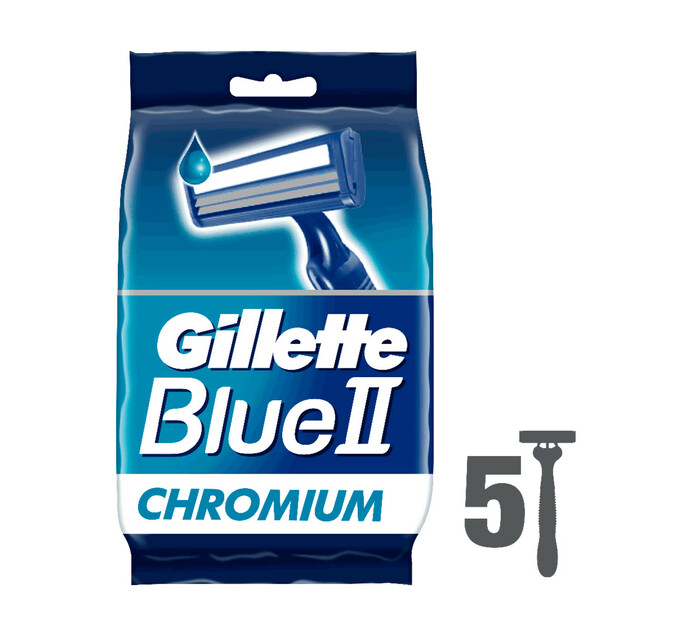 Gillette Blue Razor Blades (1 x 5's) Makro