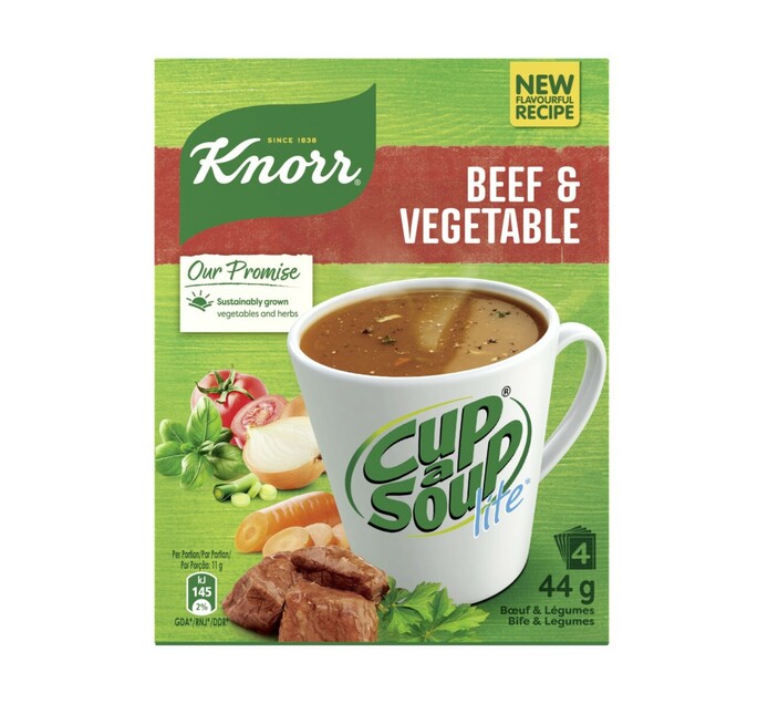 Knorr Cup A Soup Lite Beef & Veg (1's) Makro