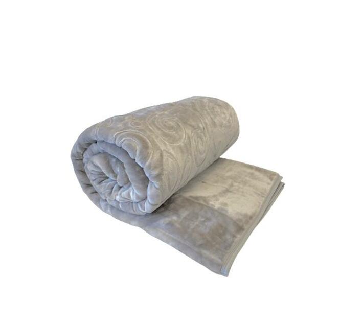 Aranda Mink Blanket Queen/King Medium Grey Blankets Blankets