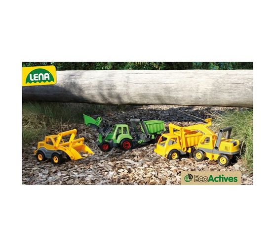 LENA Toy Earth Mover Boxed Eco-Actives Plastic-Wood Compound 29 x 19 x 33 cm