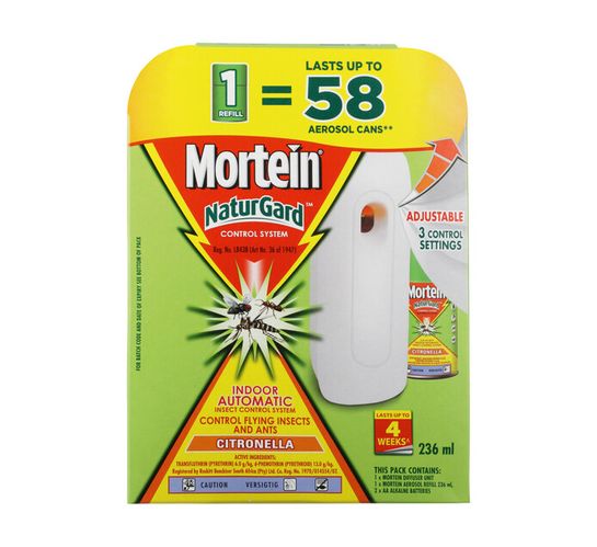 Mortein Target NaturGard Complete Dispenser plus Refill (1 x 236 ml)