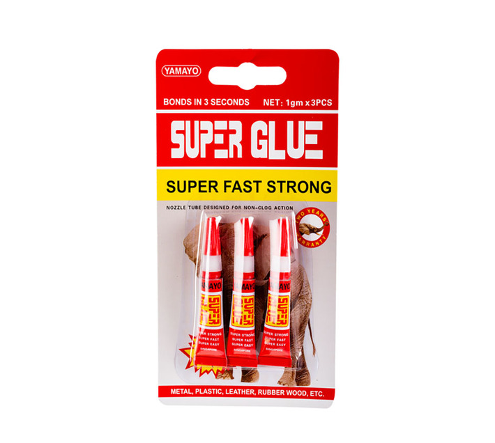Superglue 1.0g – 3 Pieces Per Pack (Pack of 6)